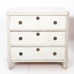 Pair of Painted Gustavian Chest of Drawers