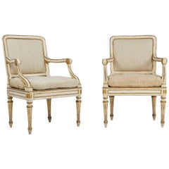 Pair of Painted Italian Chairs