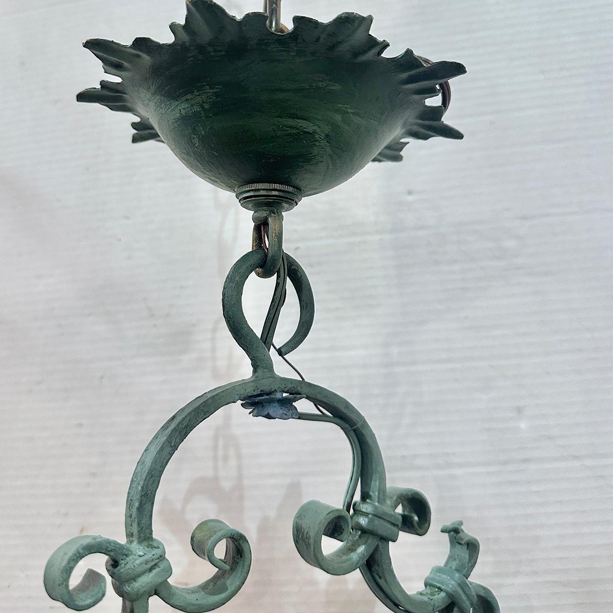 Dipinto Coppia di lampadari italiani dipinti, venduti singolarmente in vendita