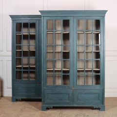 Pair of Painted Library Bookcase