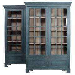 Pair of Painted Library Bookcase