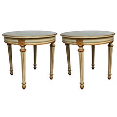 Pair of Painted Louis XVI St. Side Tables