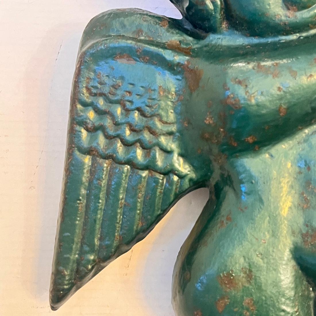 Paire d'appliques ange en métal peint en vente 1