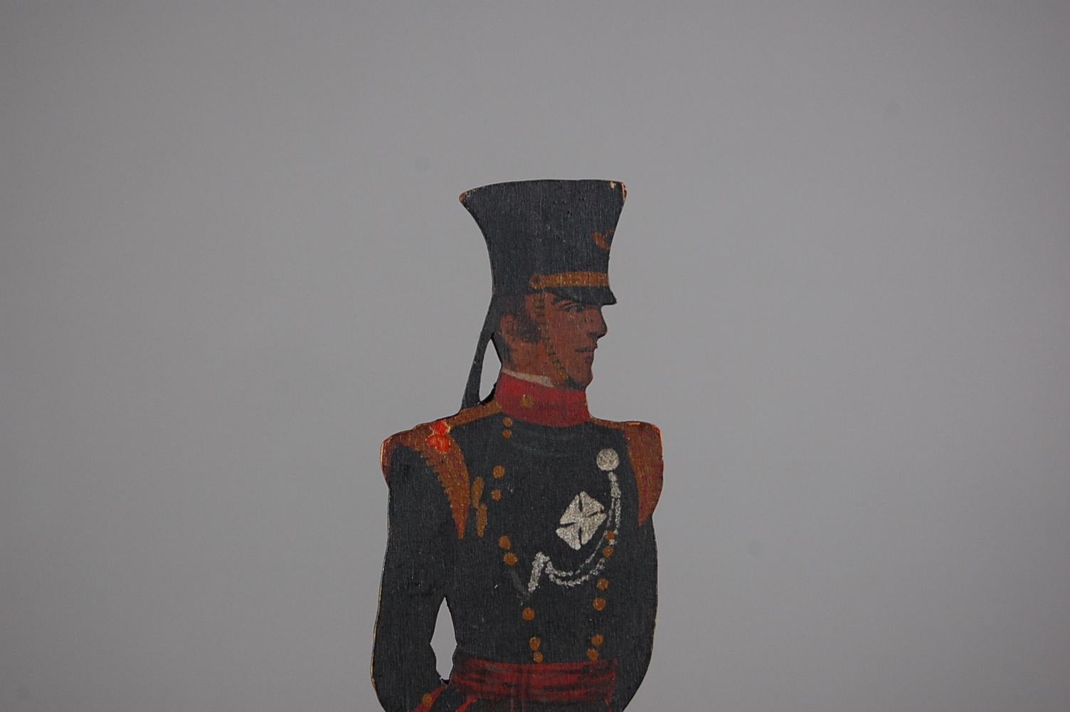 Pair of Painted Military Silhouette Soldiers 4