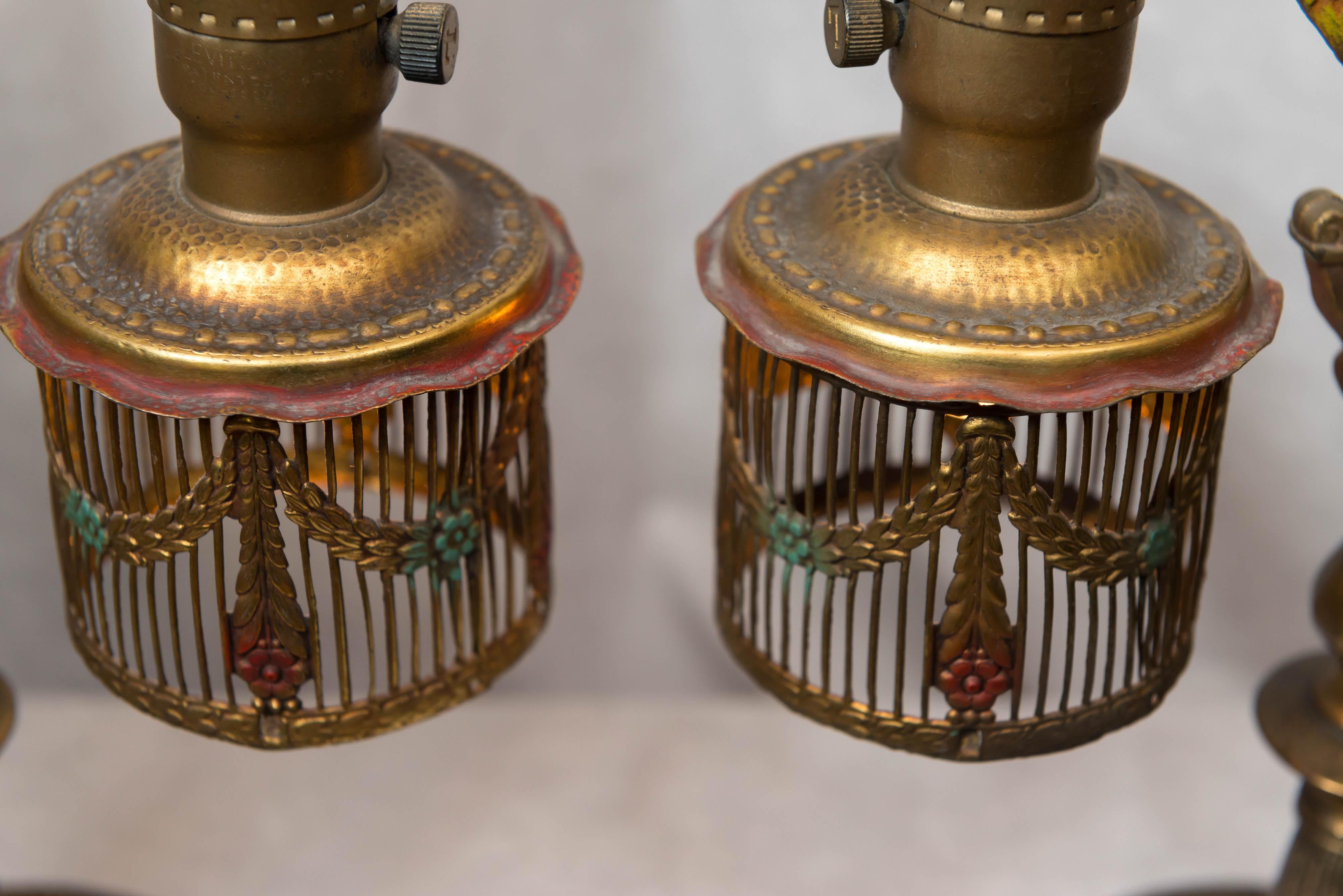 parrot lamps antique