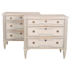 Pair of Painted Swedish Commodes