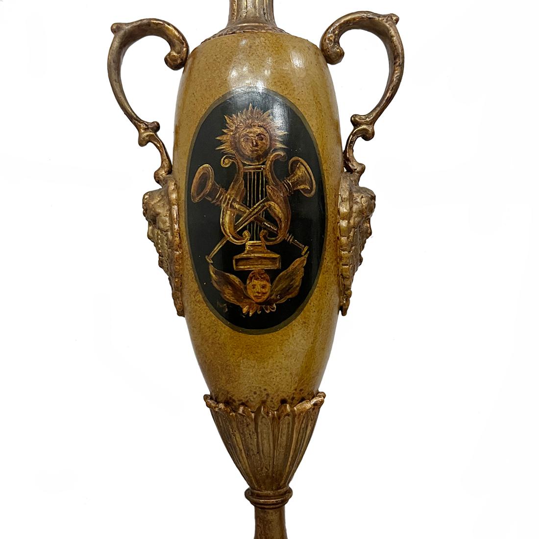 Dipinto Coppia di lampade a forma di talpa dipinte in vendita