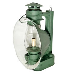 Pair of Painted Tole Lantern Sconces