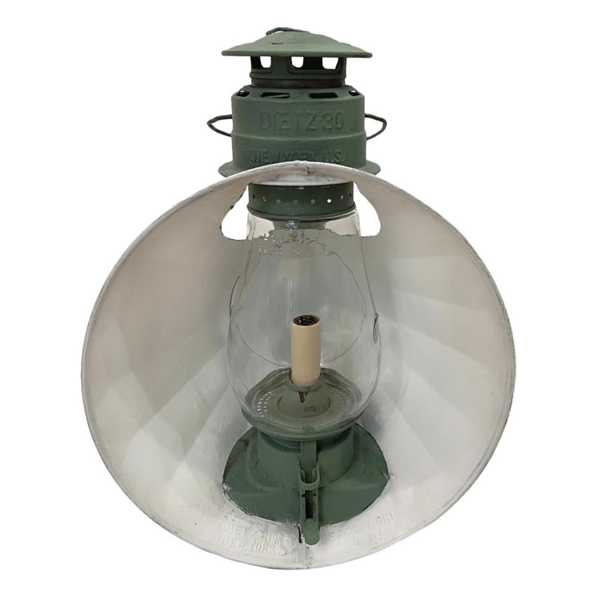 Mid-20th Century Pair of Painted Tole Lantern Sconces For Sale