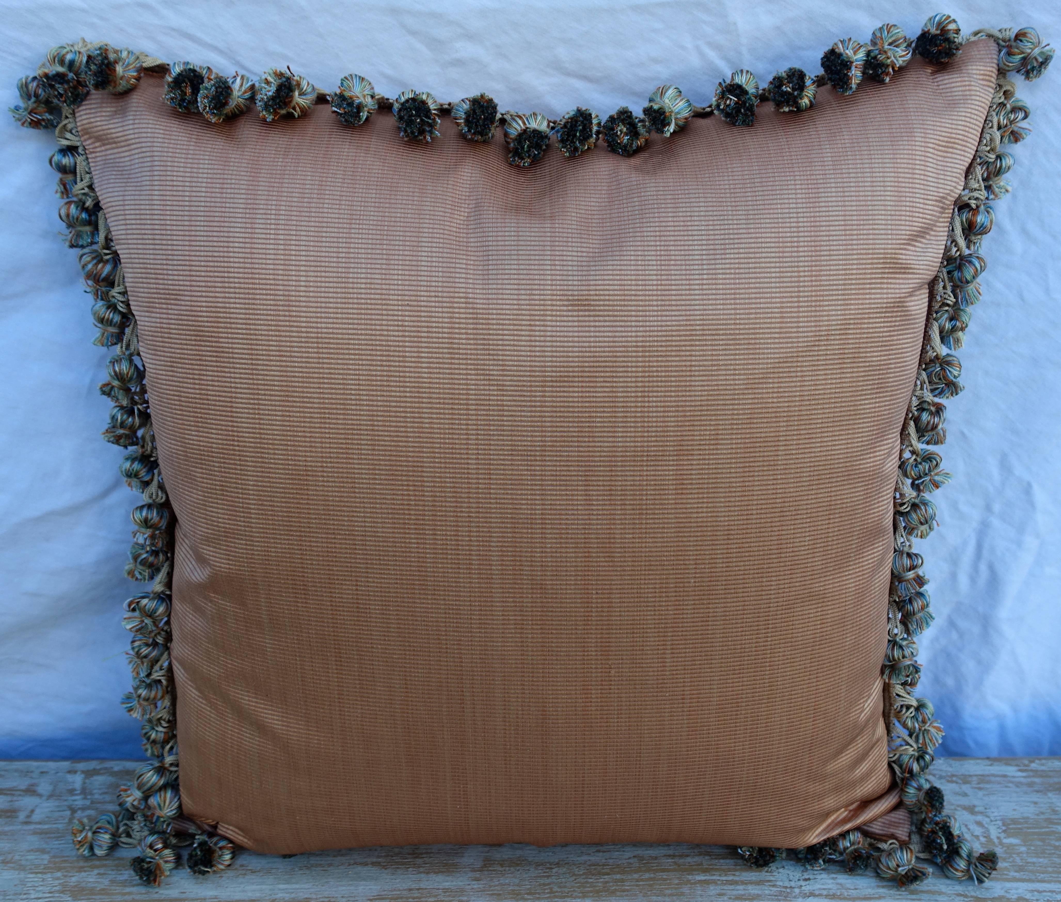 Pair of Painted Velvet Pillows with Shields 2