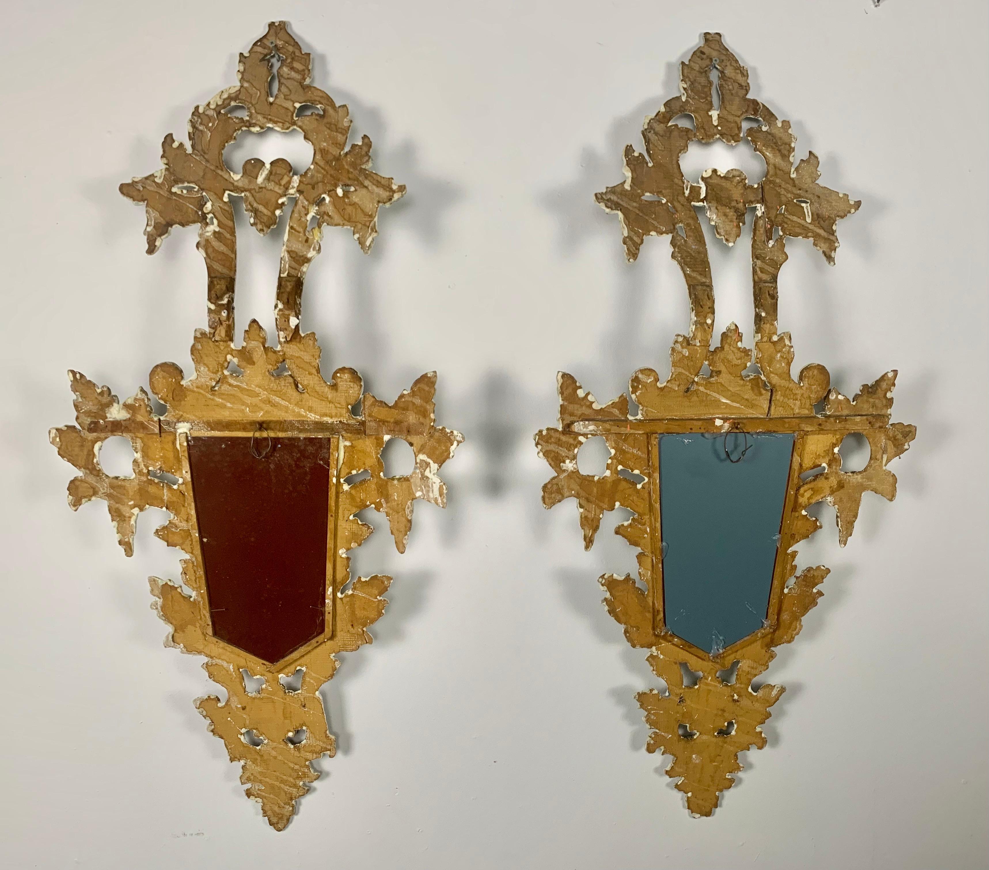 Pair of Painted Venetian Mirrors C. 1900 9