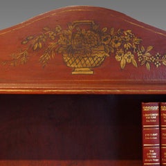English Benchmade Pair of Painted Waterfall Bookcases, can be to your dimensions