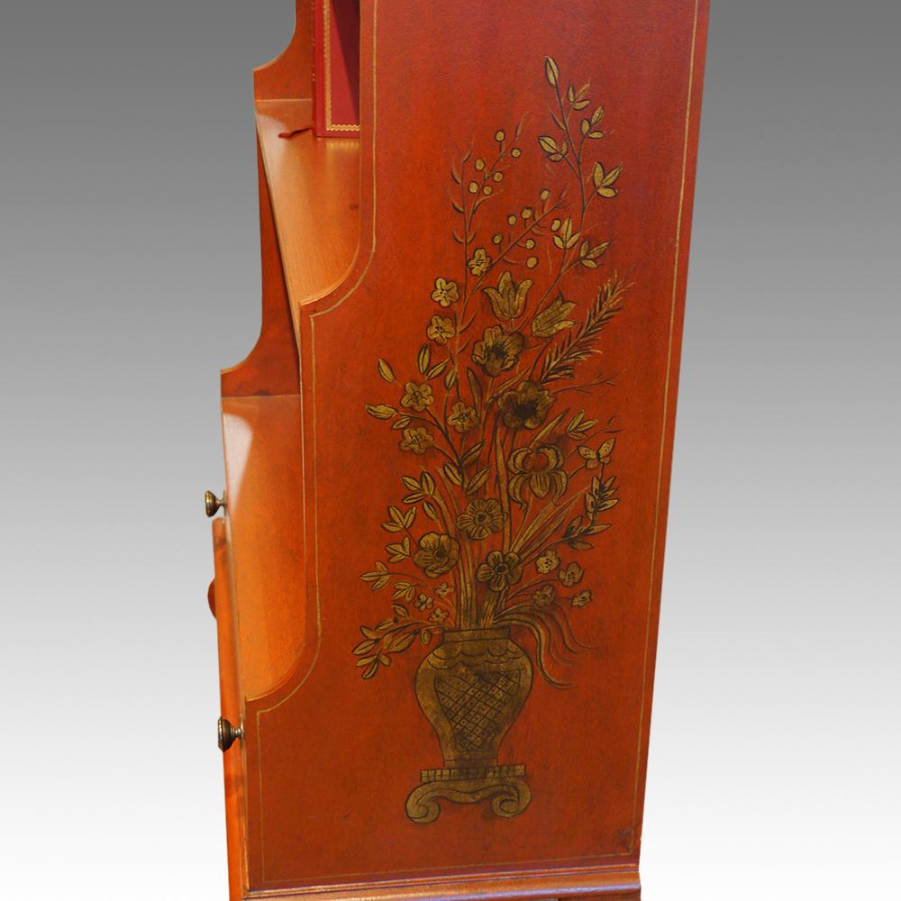 English Benchmade Pair of Painted Waterfall Bookcases, can be to your dimensions For Sale 2