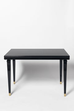 Pair of Painted Wood and Bronze Low Tables by Comte, Argentina, B.A., circa 1940