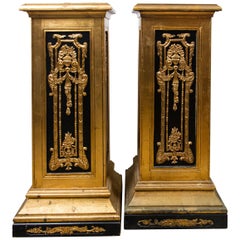 Pair of Painted Wood Pedestals