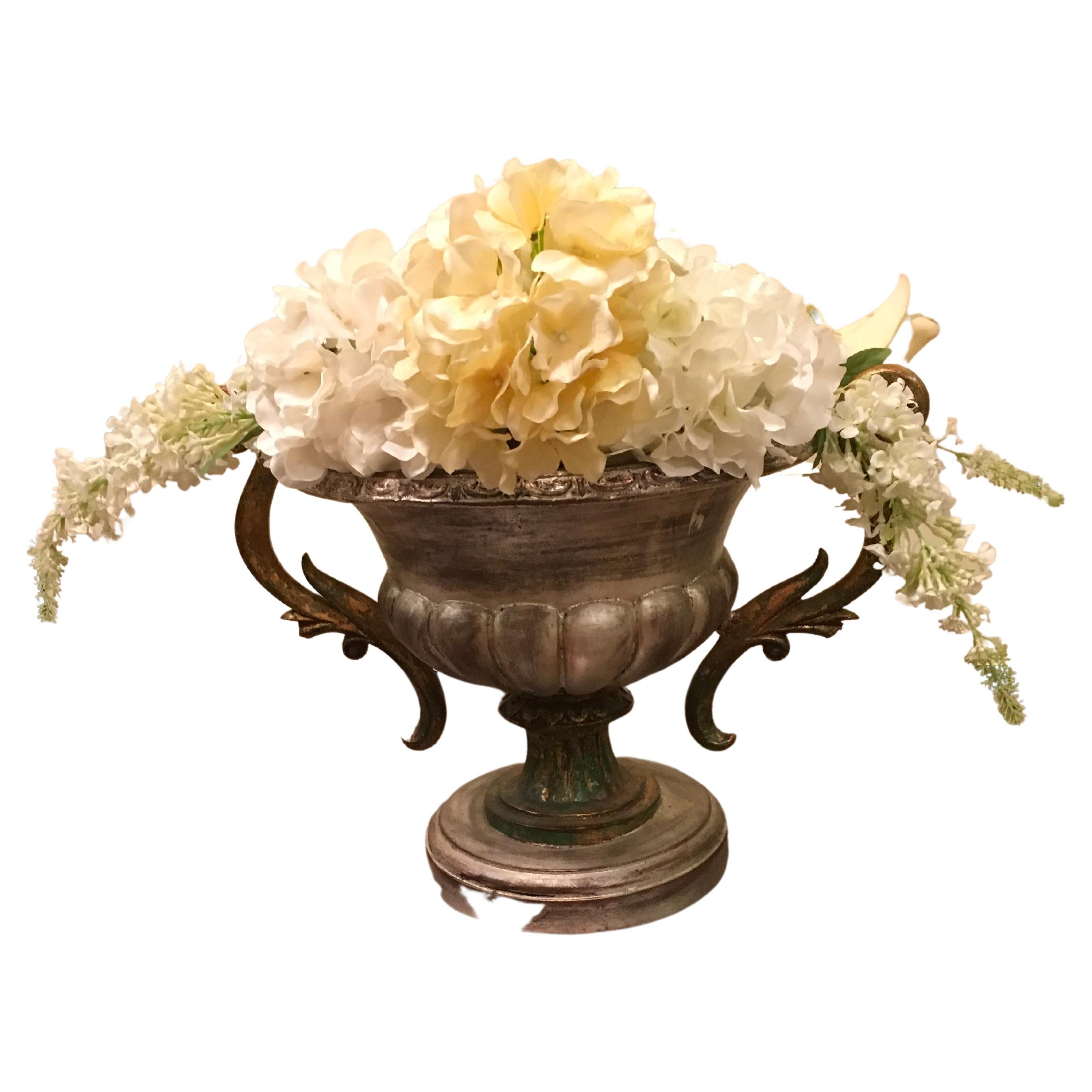 italien Paire de vases en bois peint, jardinières et jardinières, Italie, vers 1980 en vente