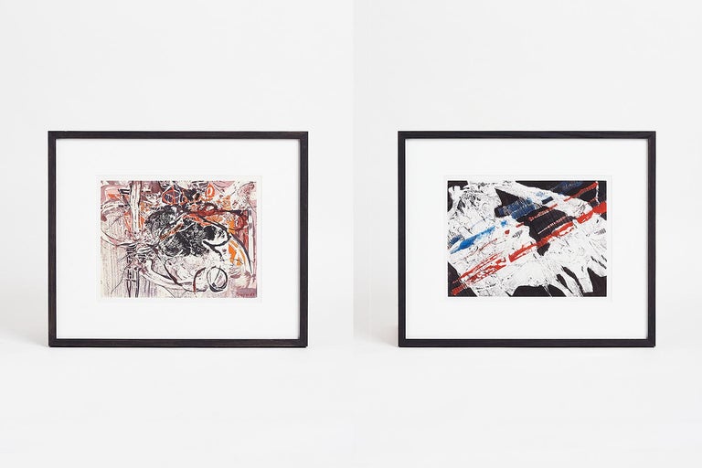 Jacques de Panafieu (1930-2001)
A pair of paintings on paper.
Signed and dated 1967.
 