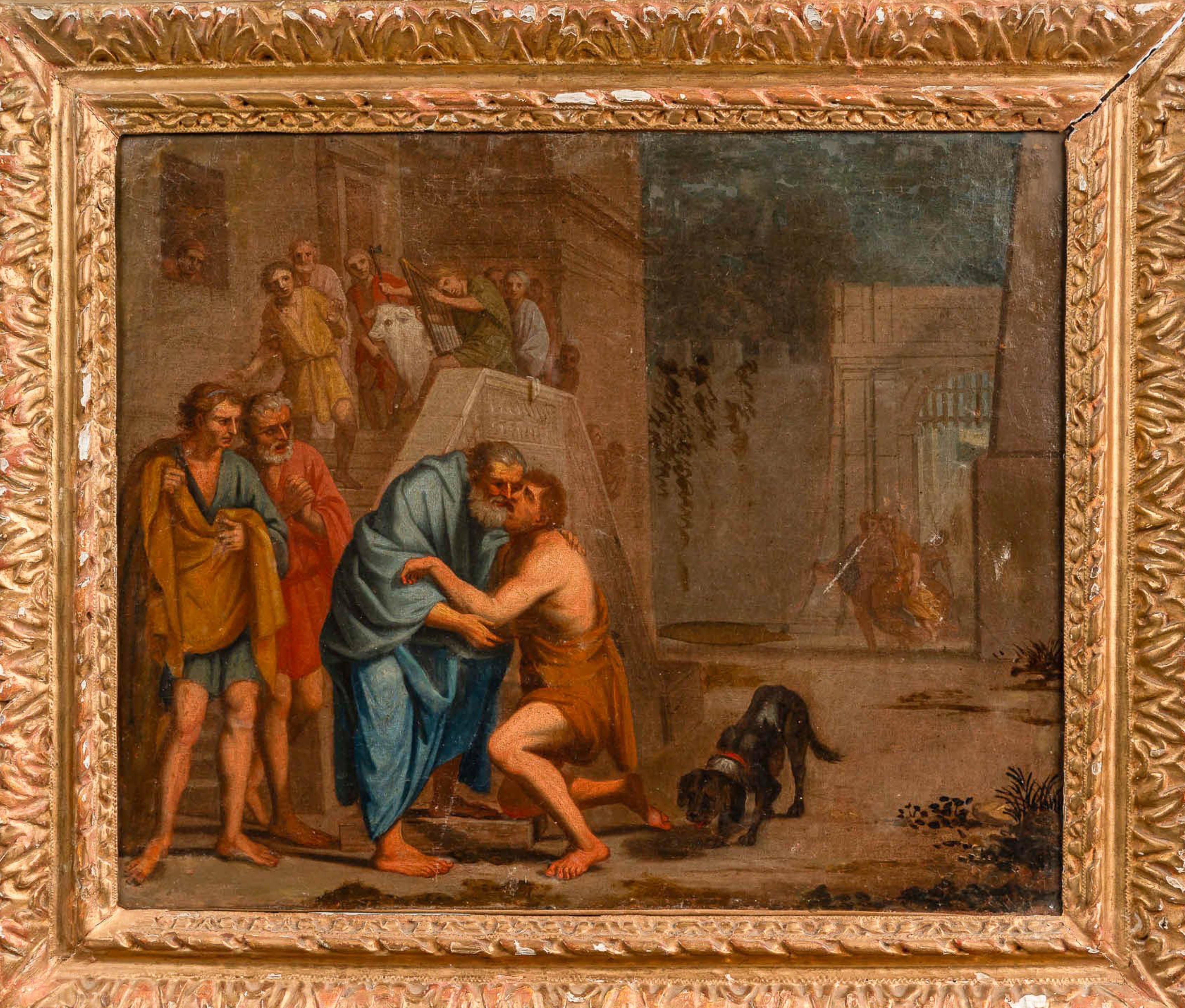 Baroque Pair of Paintings Italian School 17th Century