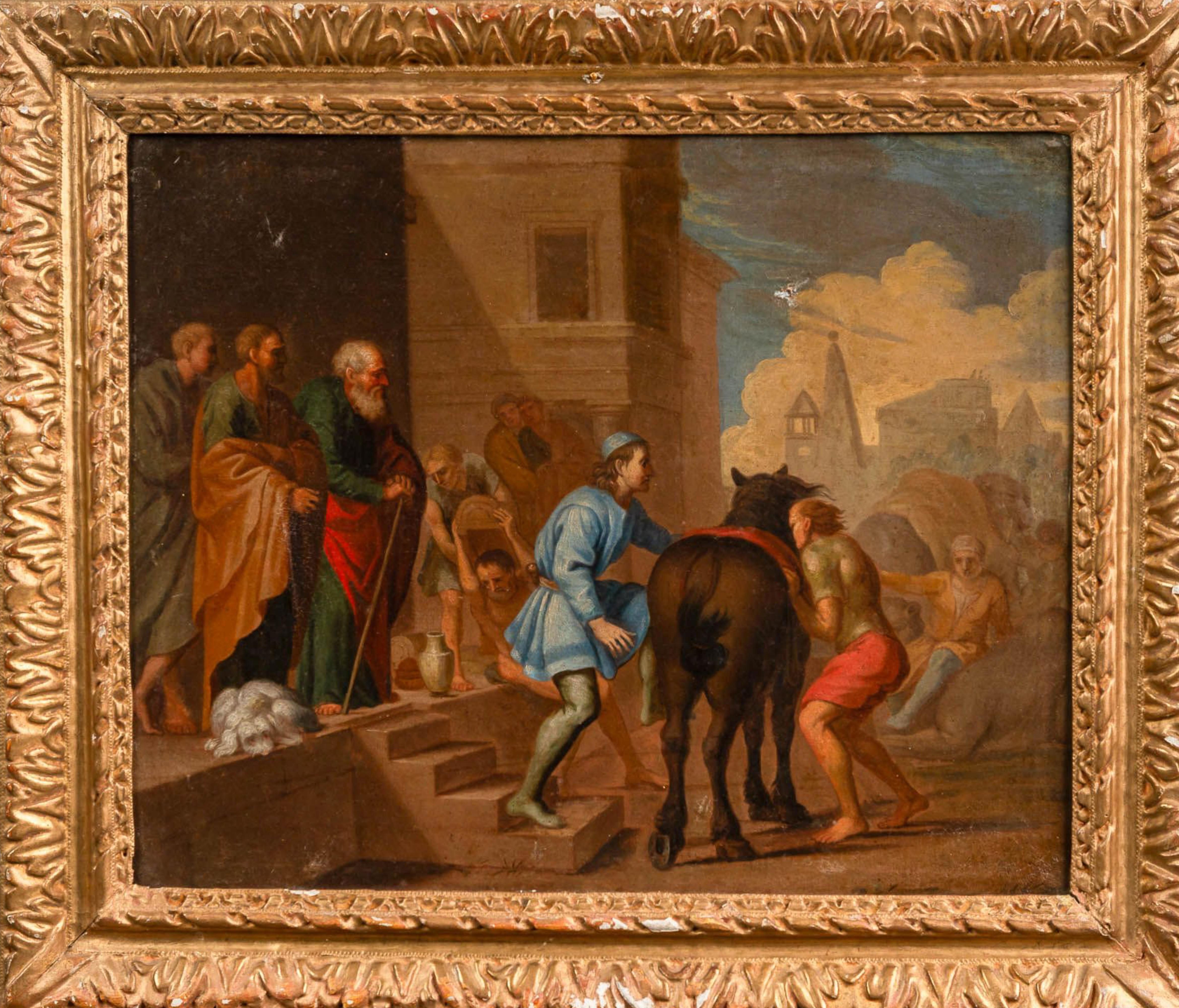 Pair of Paintings Italian School 17th Century 1