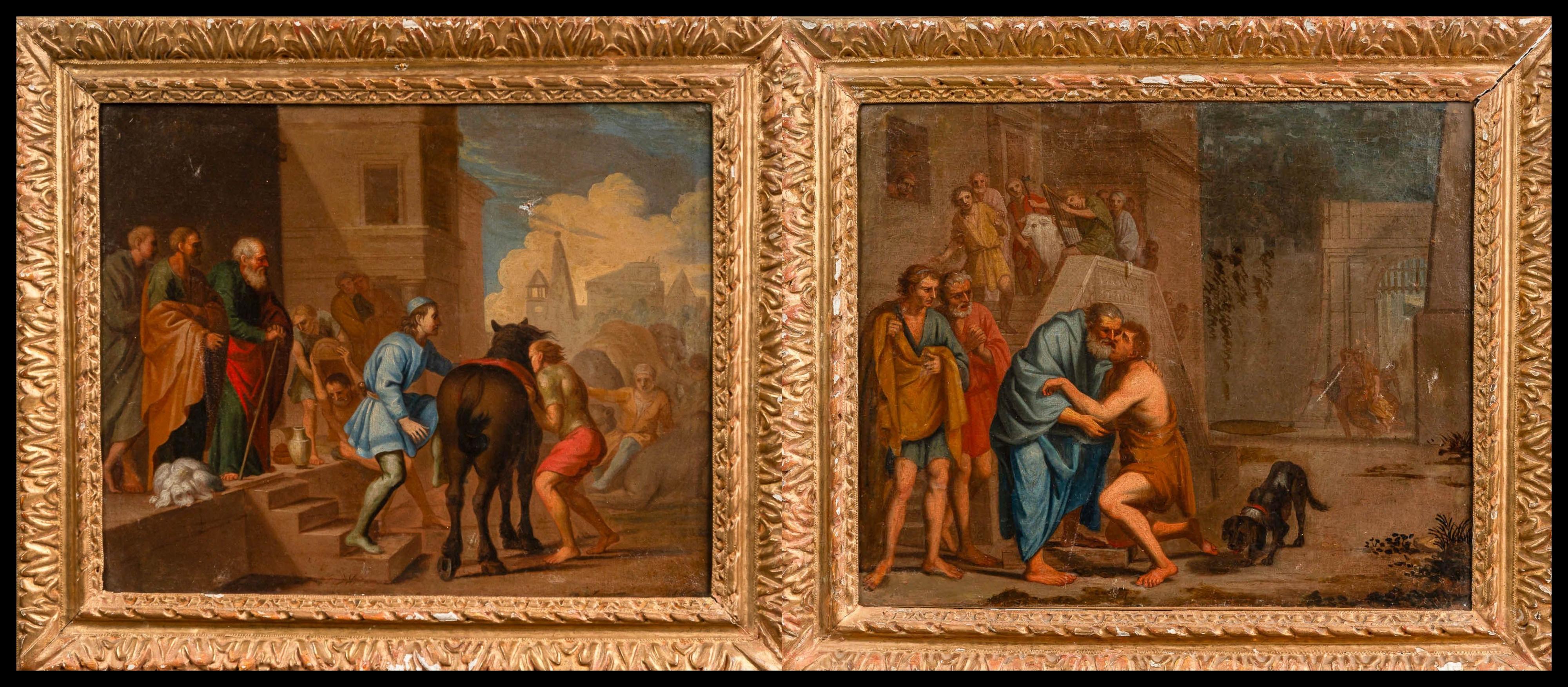 Pair of Paintings Italian School 17th Century 2