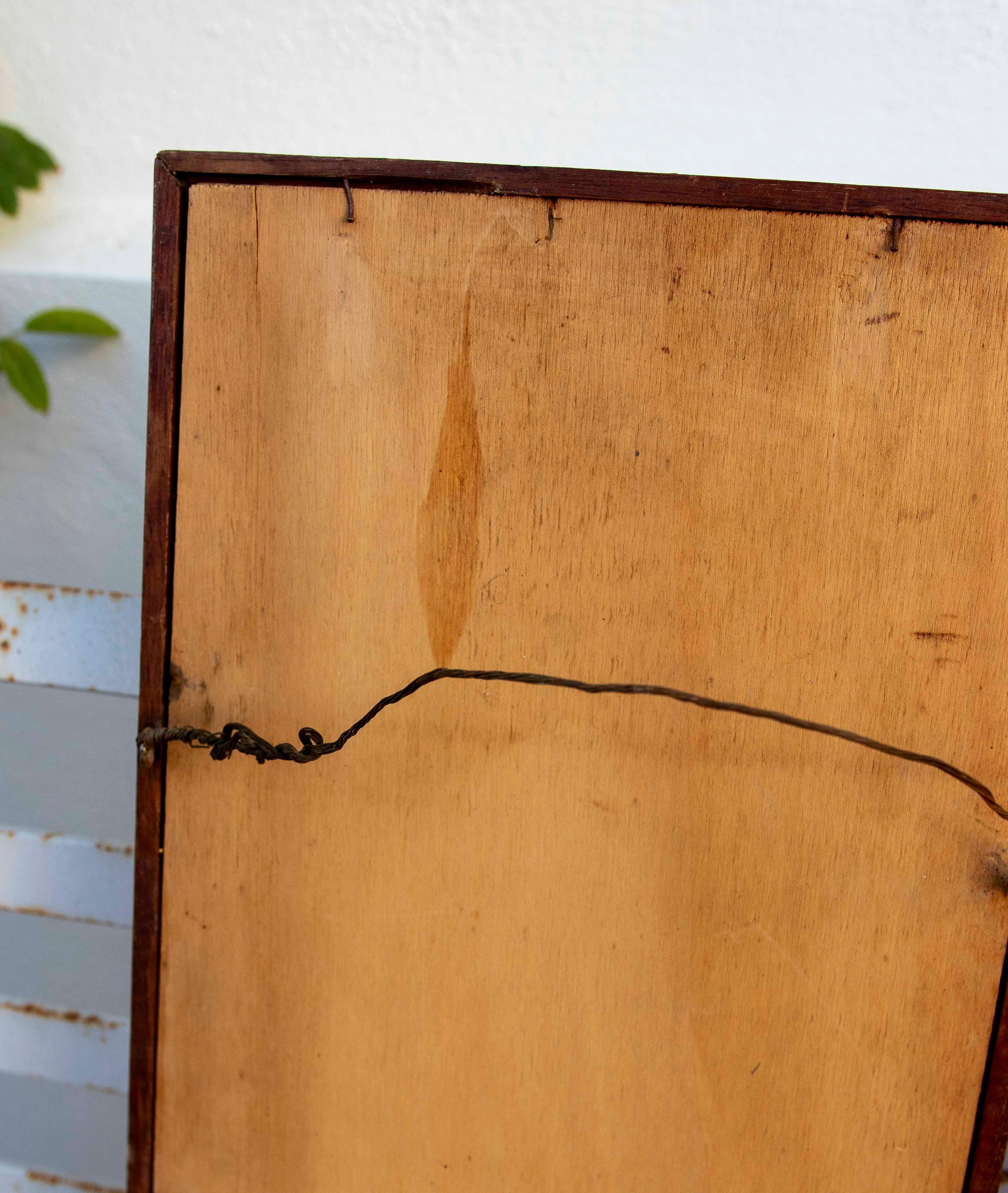 Paire de peintures de femmes demi-nakes peintes sur verre signé TMAZ en vente 3