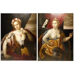 Pair of Paintings on Panel, Workshop of Abraham Janssens