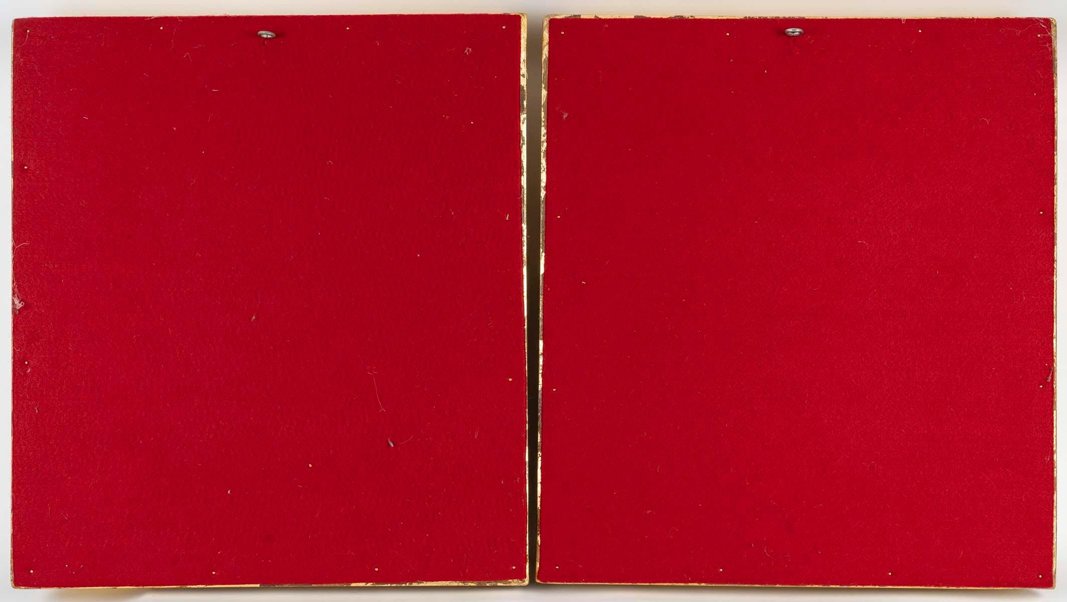 Coppia di dipinti, pittura su porcellana, XIX secolo, periodo di Napoleone III. in vendita 6