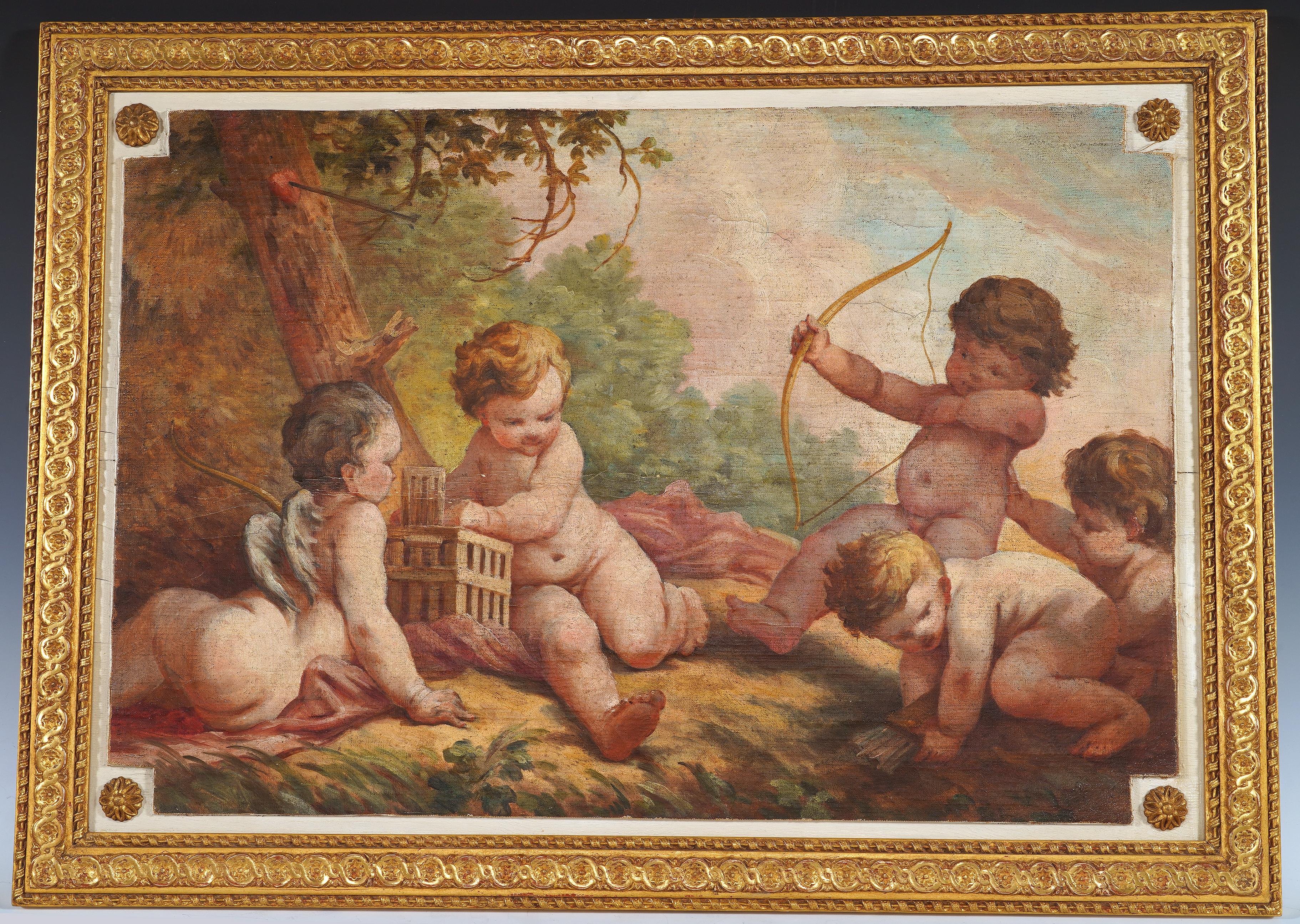 Louis XV Paire de tableaux 