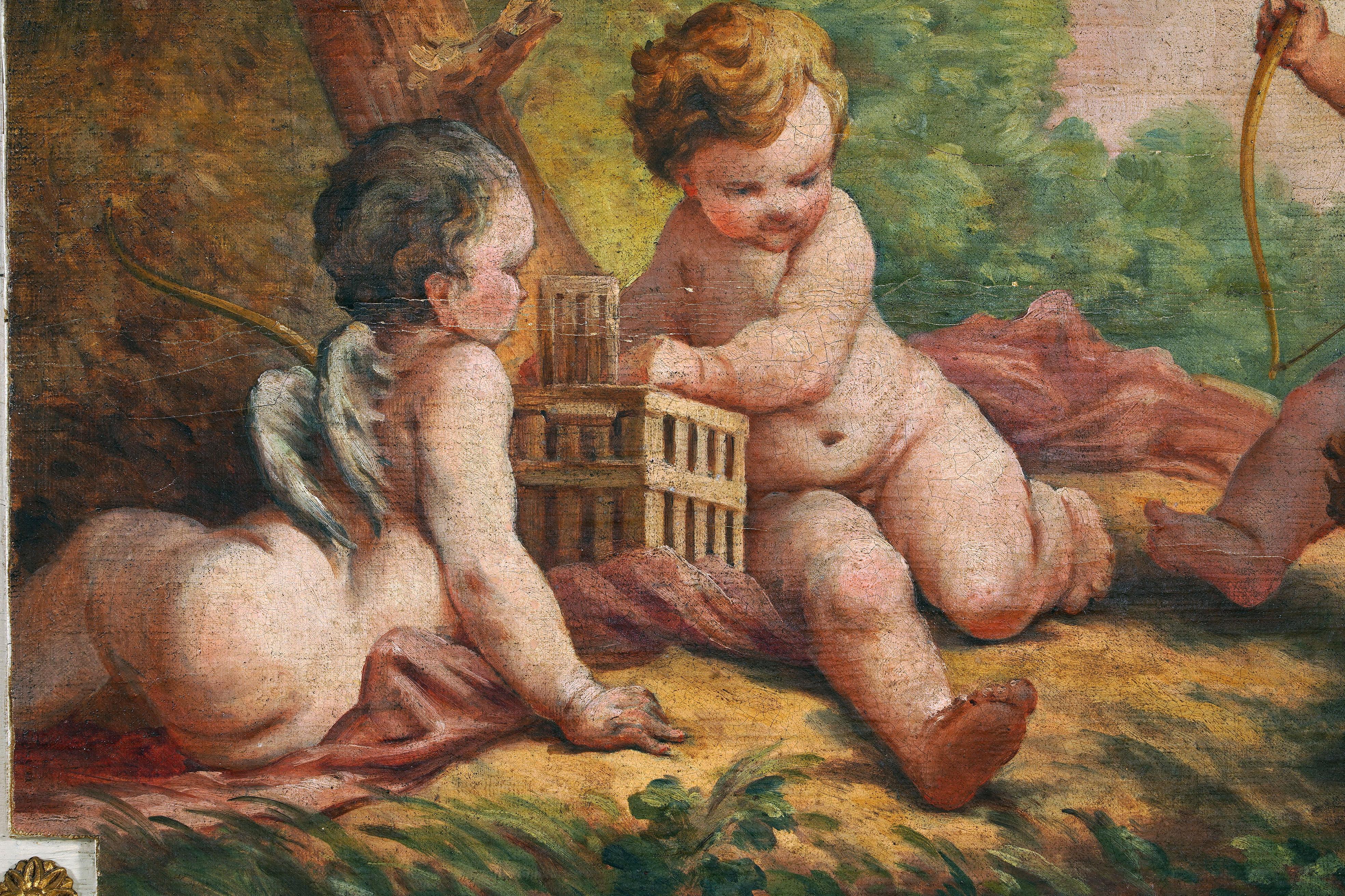 Huilé Paire de tableaux 
