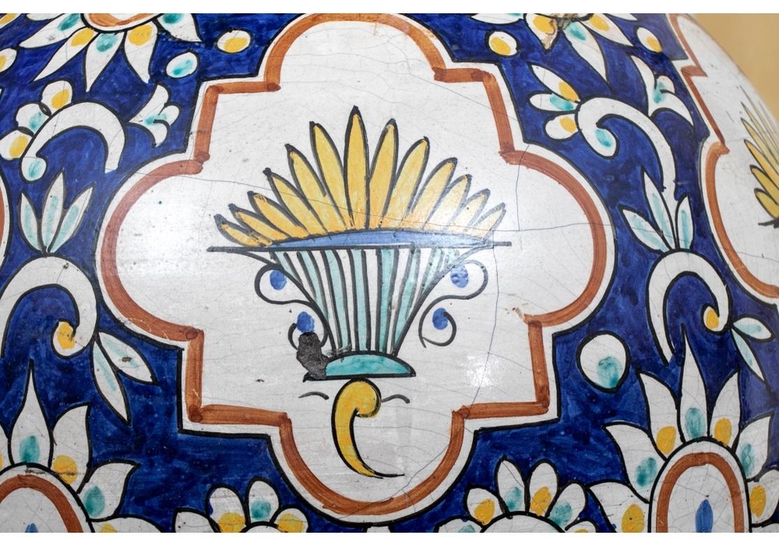Paire de pots en céramique marocaine décorés de glaçures, taille palais en vente 5
