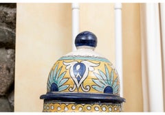 Pair Of Palace Size Moroccan Glaze Decorated Ceramic Jars