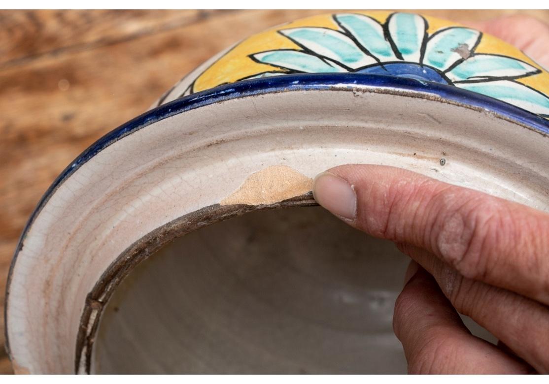 Paar Palast Größe marokkanischen Glasur dekoriert keramische Jars im Angebot 2
