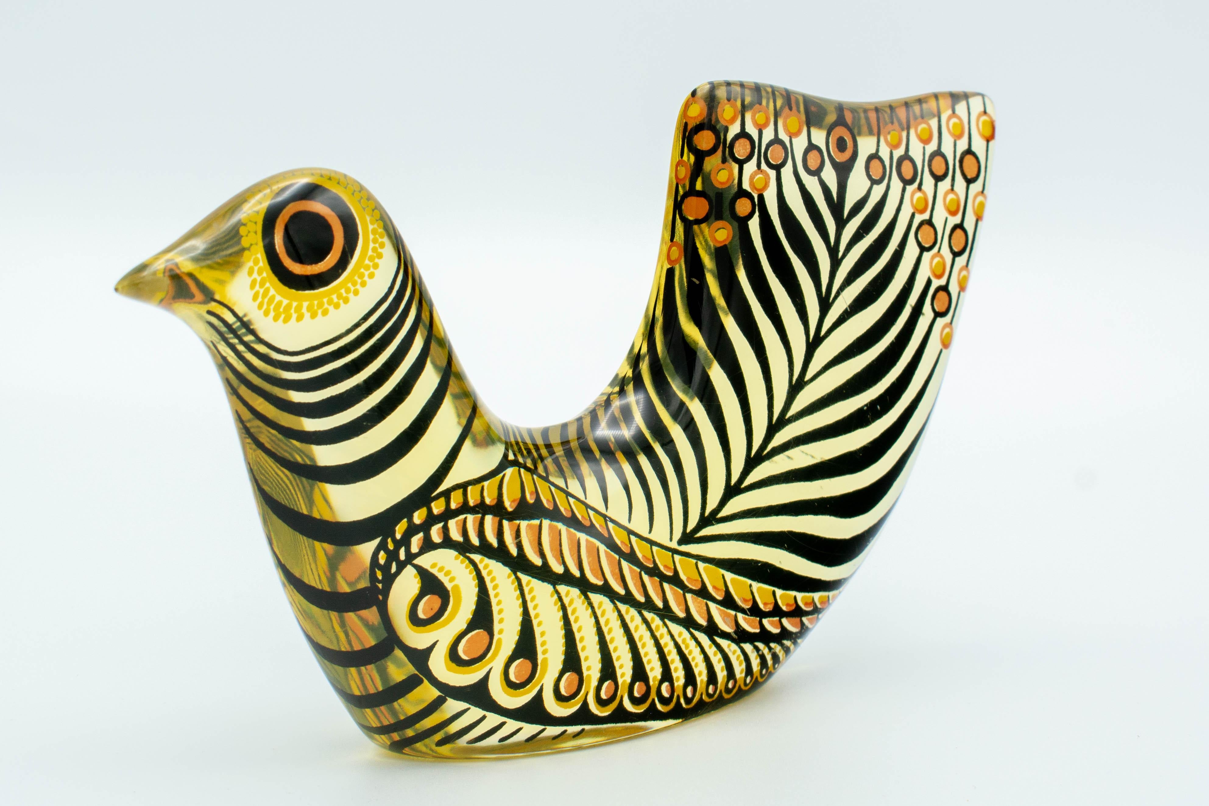 Pair of Palatnik Op Art Lucite Birds In Good Condition In Winter Park, FL