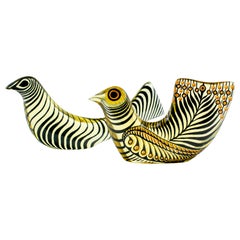 Pair of Palatnik Op Art Lucite Birds