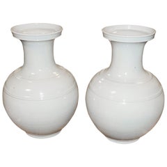 Pair of Pale Turquoise Vases, China, Contemporary Pair of Pale Turquoise Vases, China, Contemporary