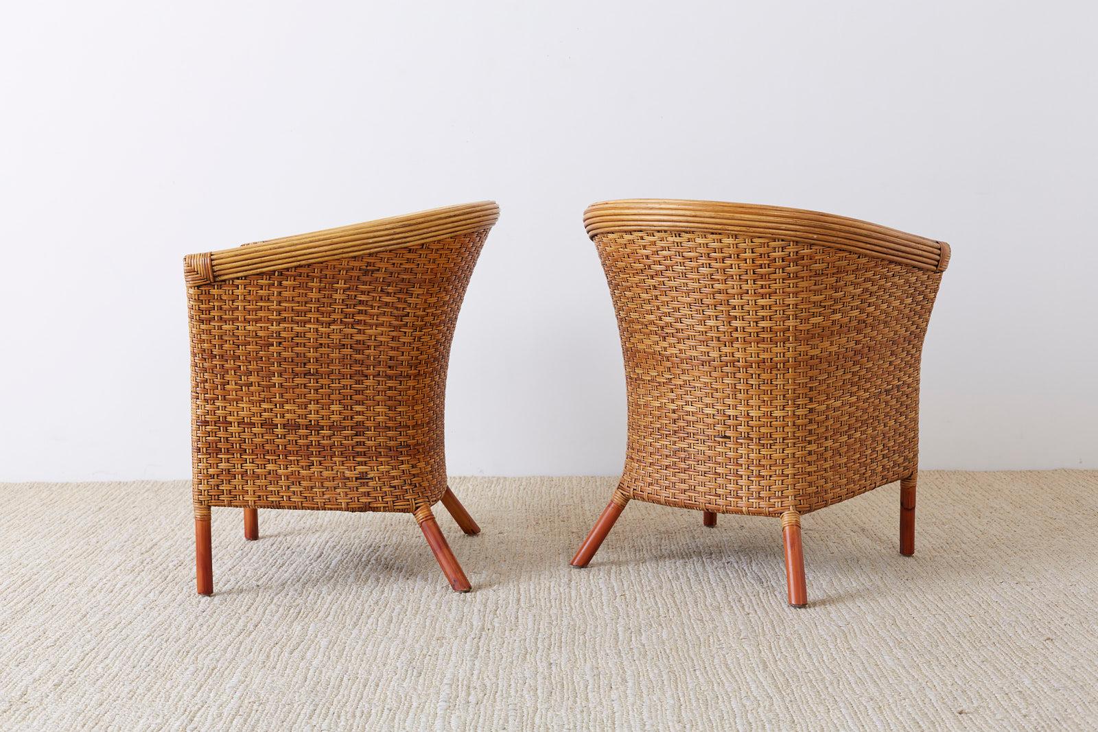 palecek wicker chairs