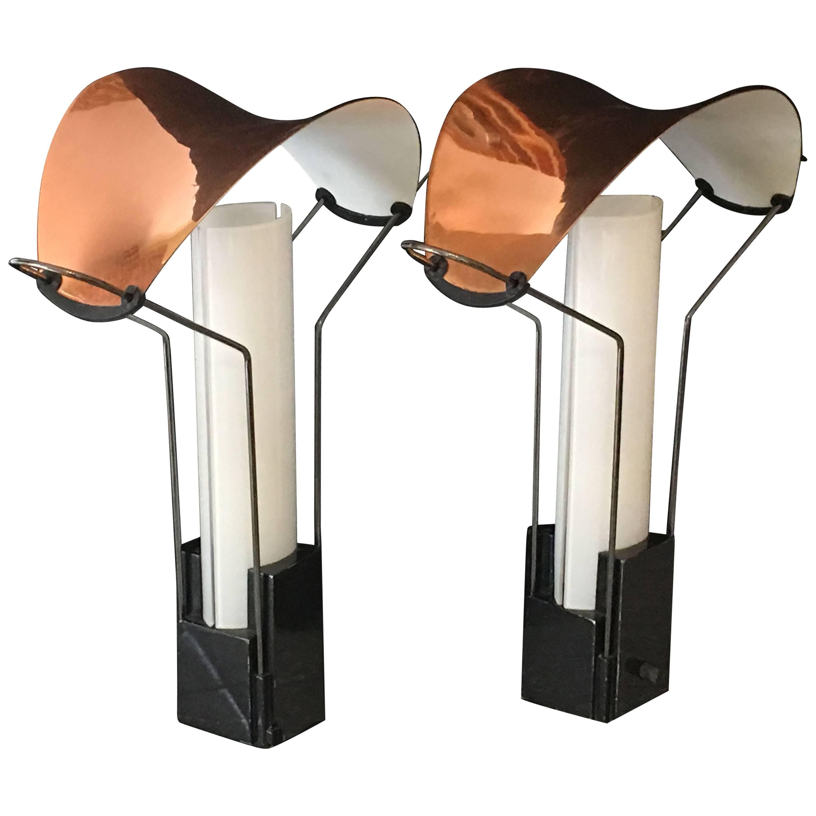 Pair of Palio Lamps by Perry King and Santiago Miranda for Arteluce