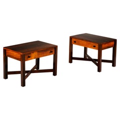 Pair of Palisander Wood Bedside Tables