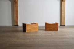 Paar hocker 'Palle' von K.J. Pettersson und Söner Schweden 1970er Jahre