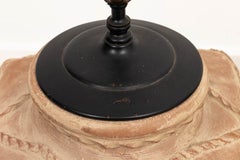 Pair of Palm Beach Regency Style Terracotta Pottery Table Lamps