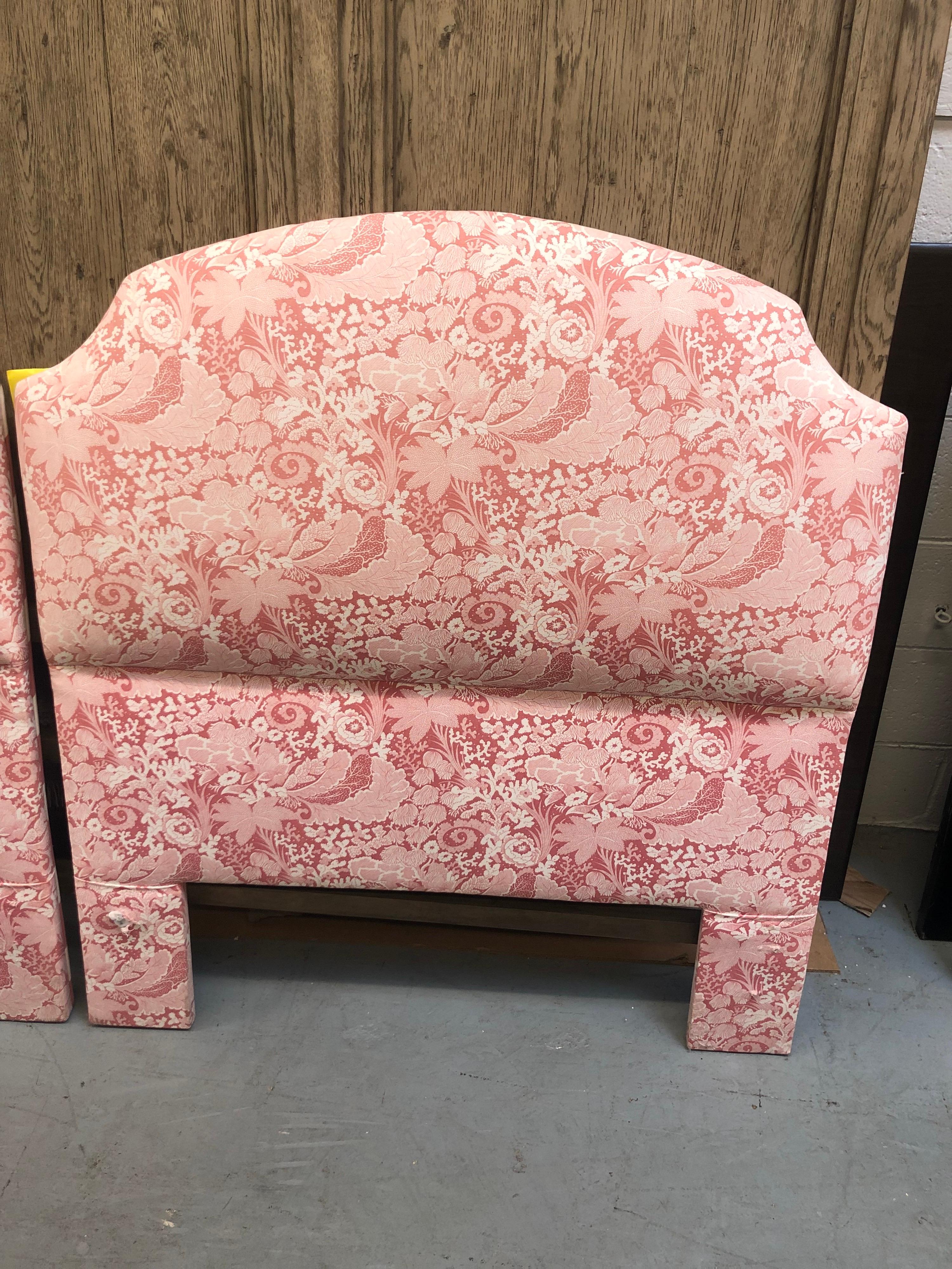 Pair of Palm Beach Regency Twin Headboards In Good Condition For Sale In Redding, CT