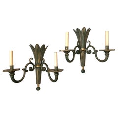 Pair of Palm Sconces