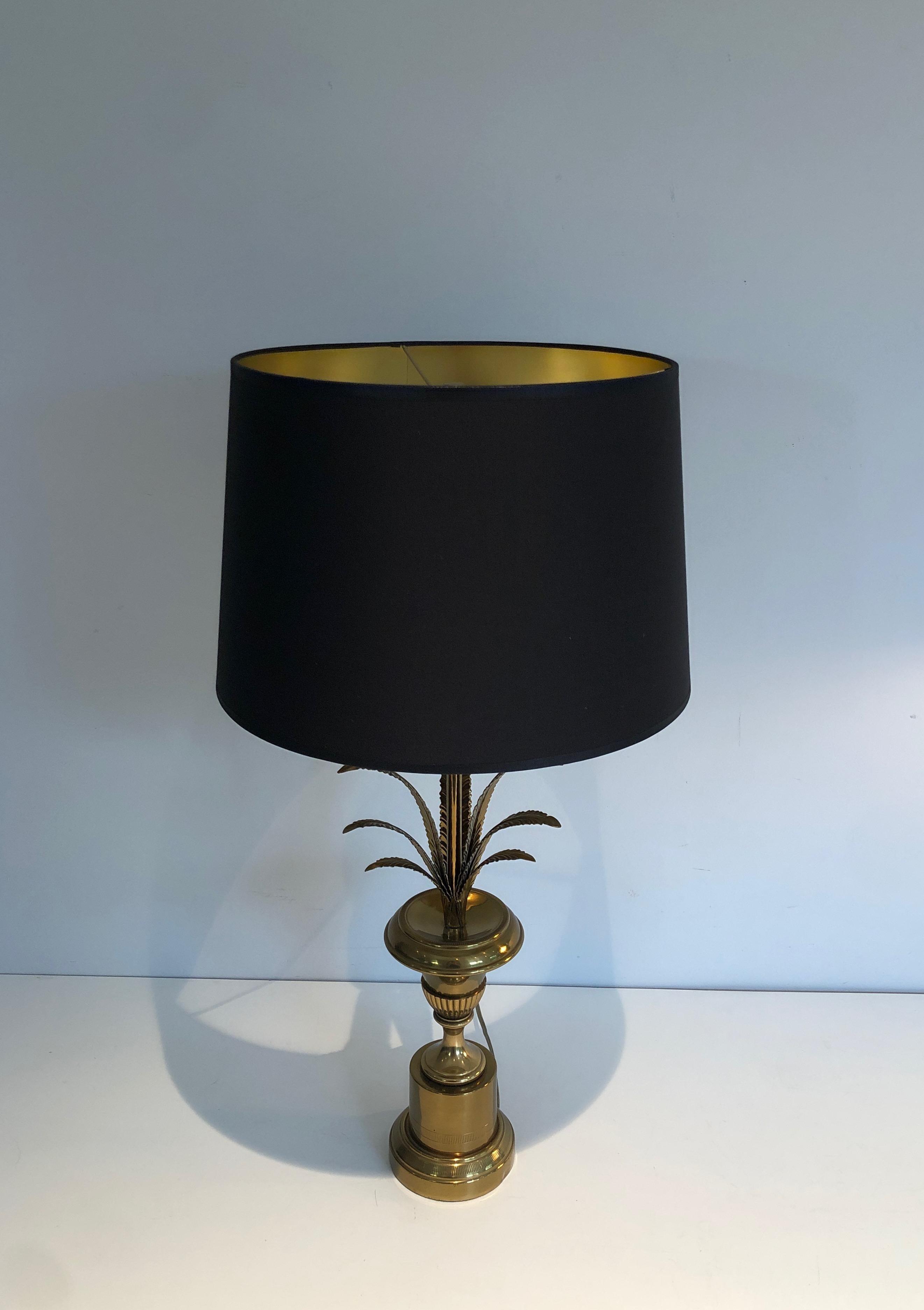 Pair of Palm Tree and Brass Neoclassical Style Wal  Lights in the style of Maiso 6