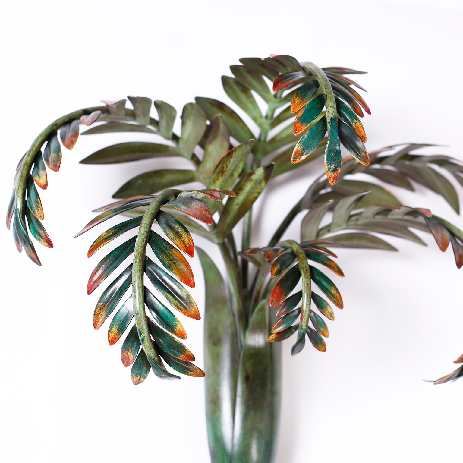 palm wall sconce