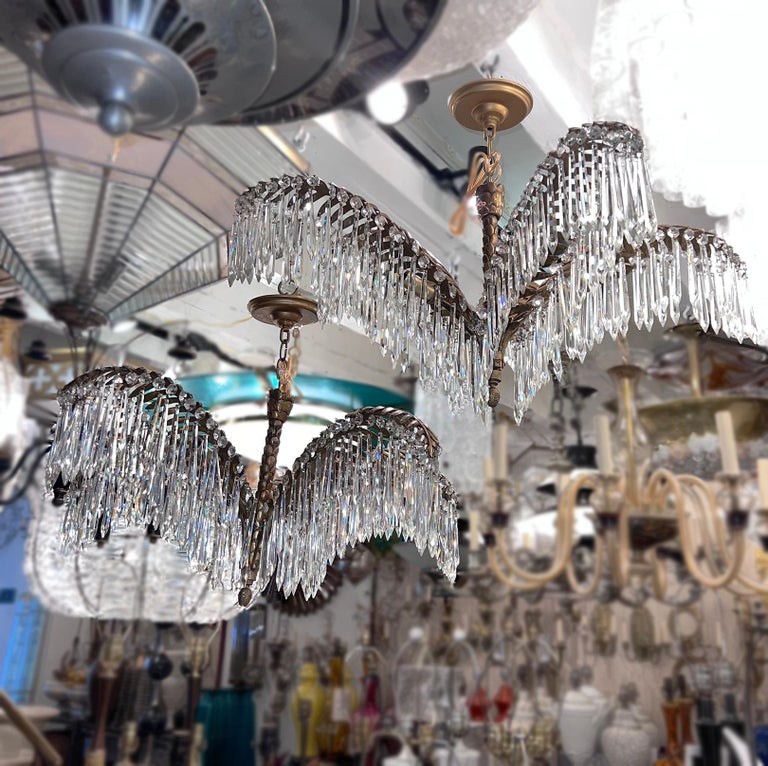 Mid-20th Century A Palm Tree Chandelier For Sale