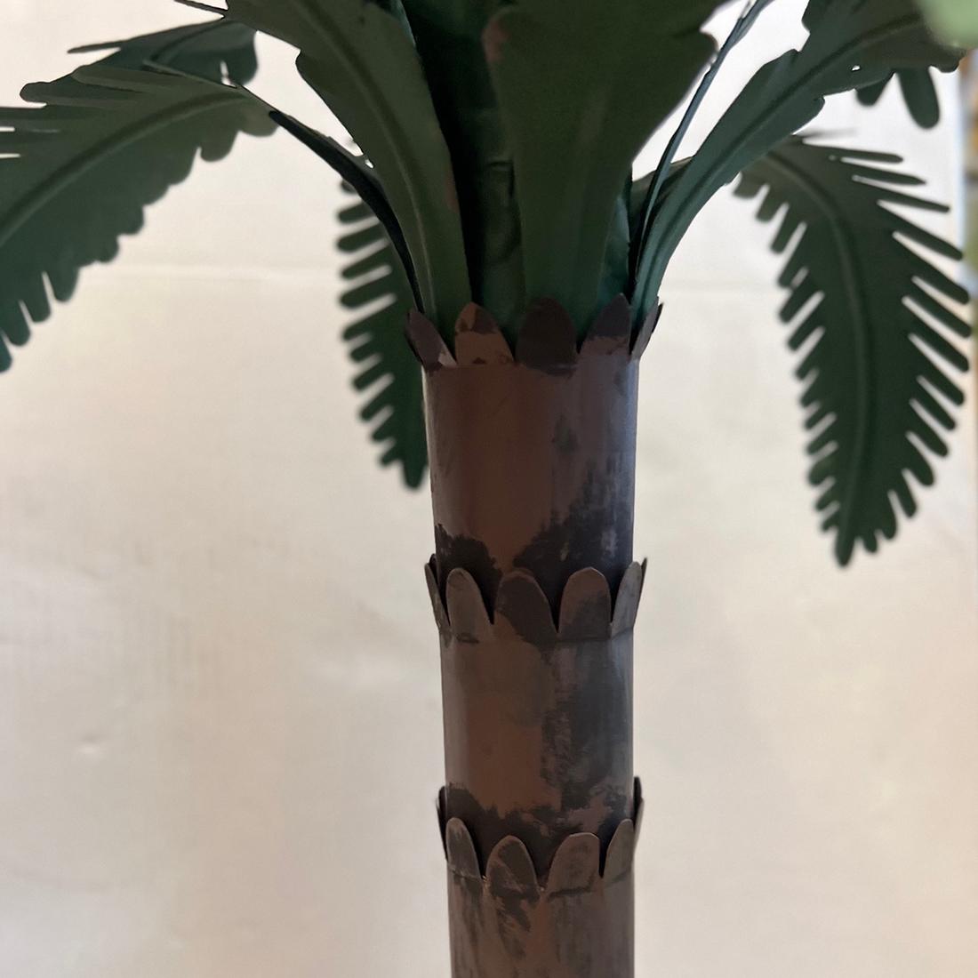 French Pair of Palm Trees Table Lamps For Sale