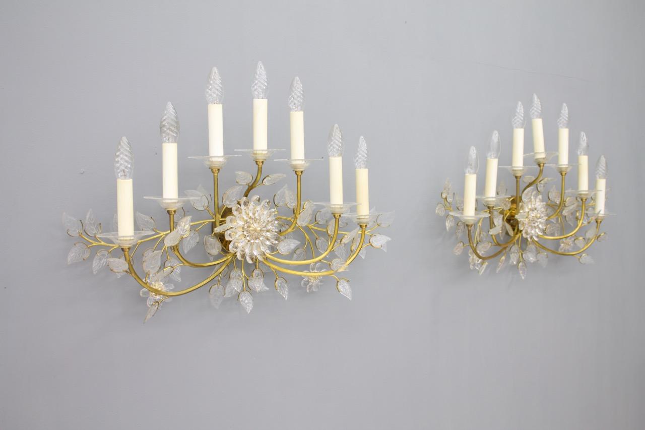 Pair of Palwa Wall Sconces, Lights by Palme & Walter, Germany, 1960s For Sale 3