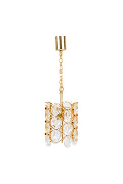 Pair of Palwa Continental Mid-Century Cylindrical Pendants