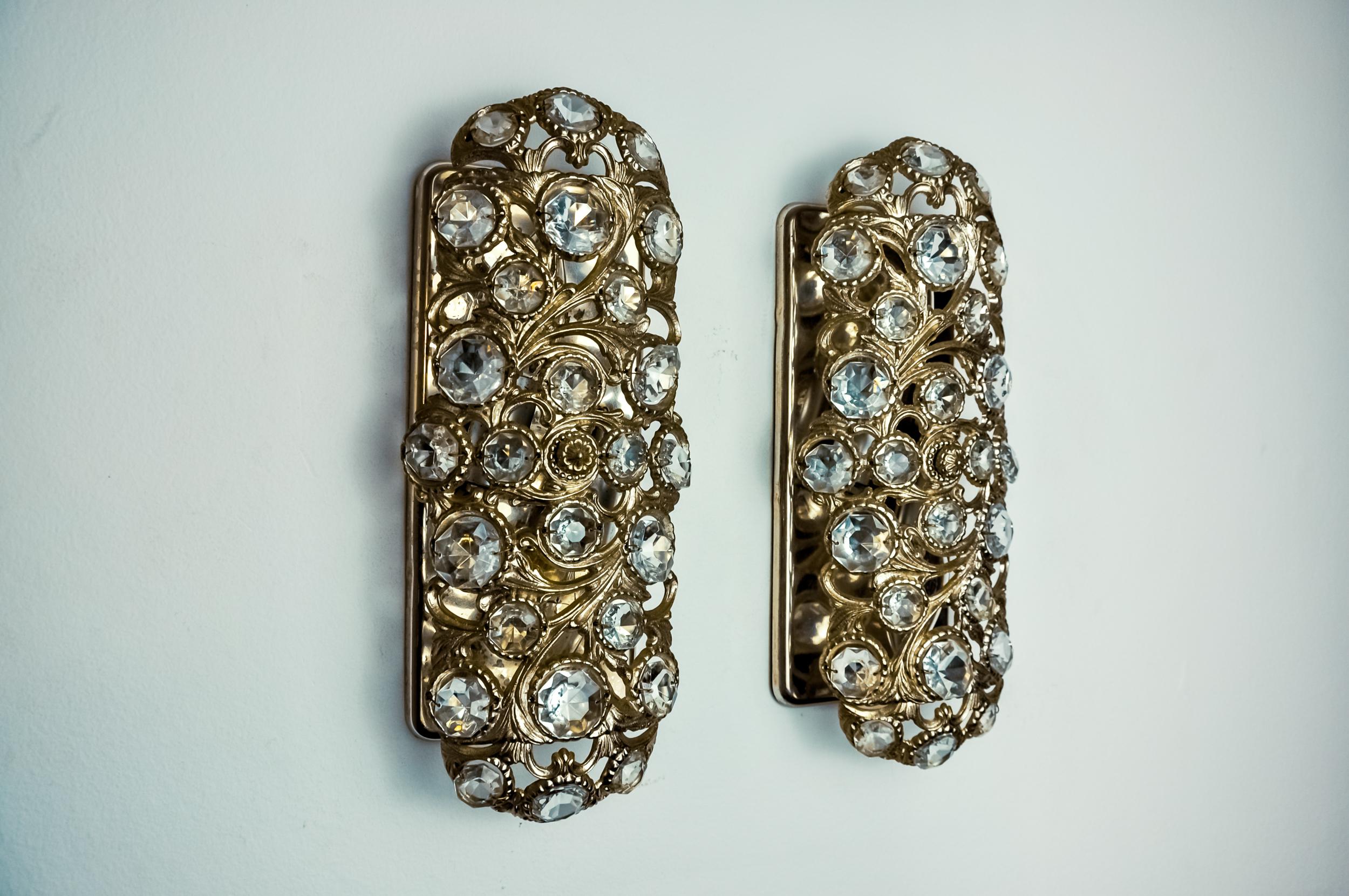 Espagnol Paire d'appliques Palwa d'Ernest Palm, 1960, Espagne en vente