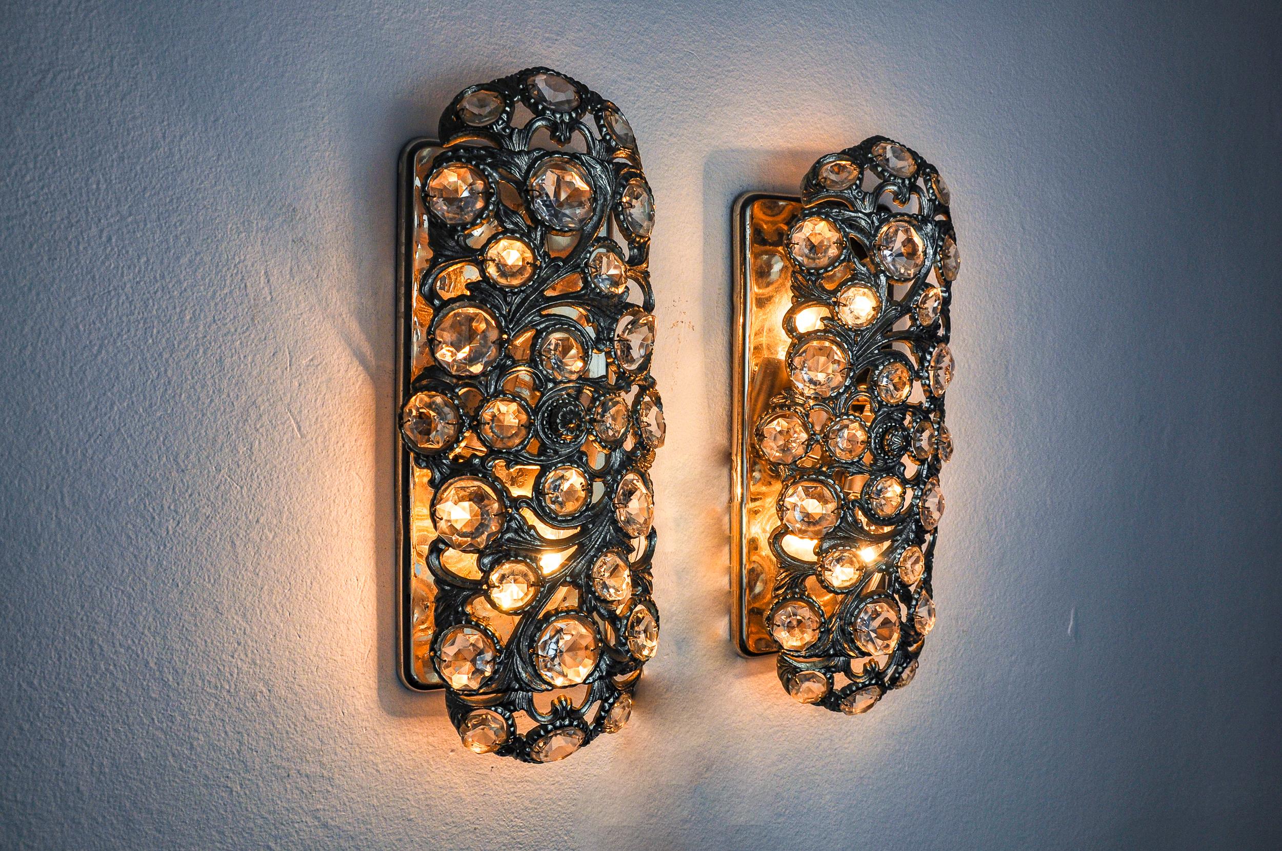 Milieu du XXe siècle Paire d'appliques Palwa d'Ernest Palm, 1960, Espagne en vente